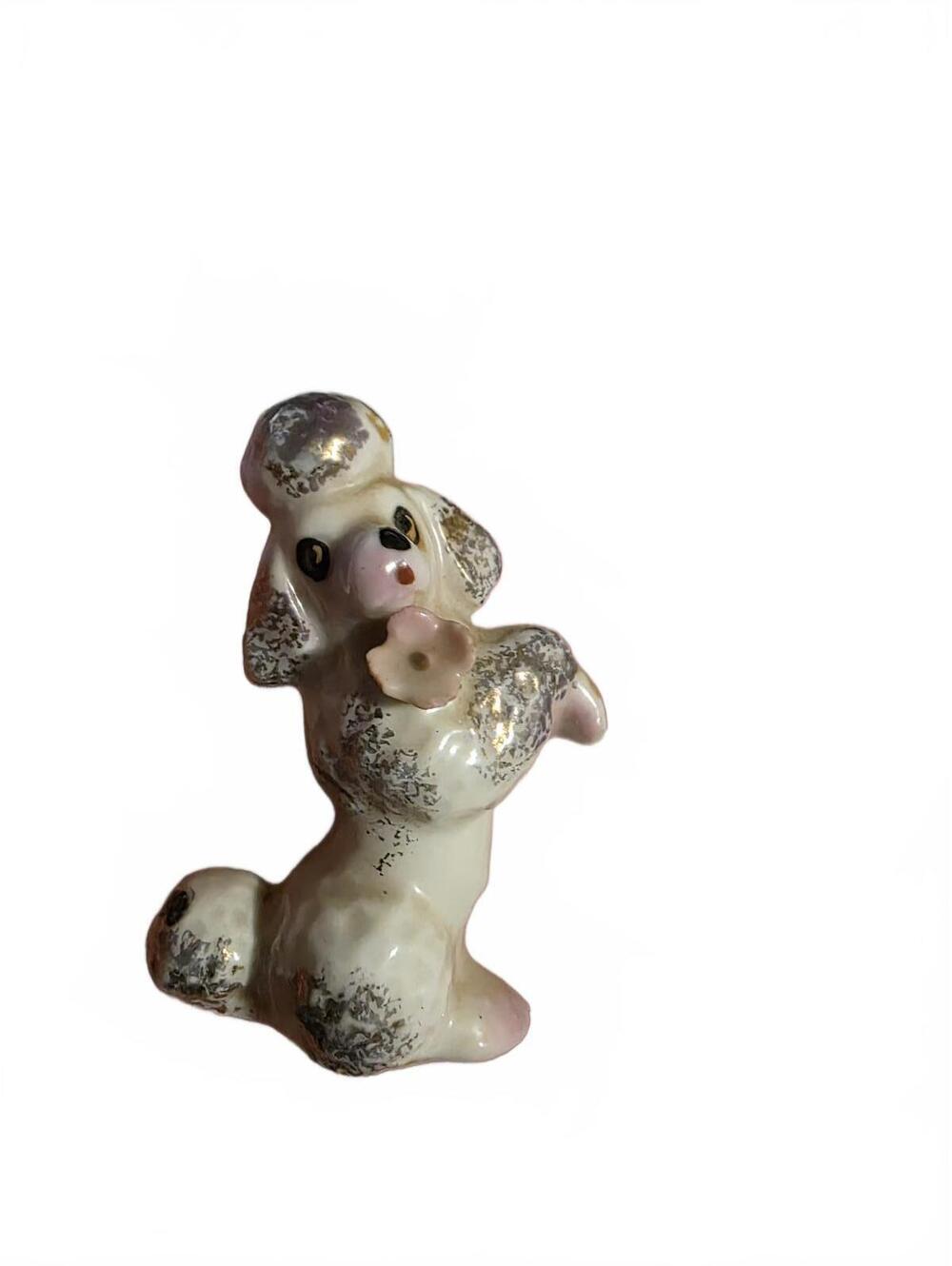 Vintage Ceramic Poodle Figurine